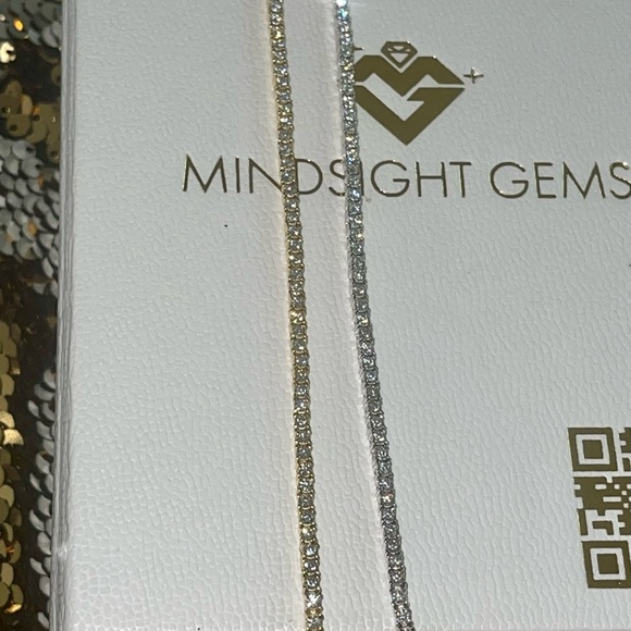 14k Gold Vermeil Vvs GRA certified Moissanite diamonds, PASSES diamond testers! - Picture 3 of 6